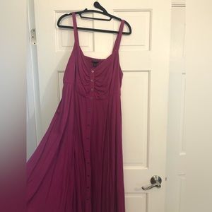 Torrid Purple Magenta Pink Dress Plus size 0 or Womens L / XL